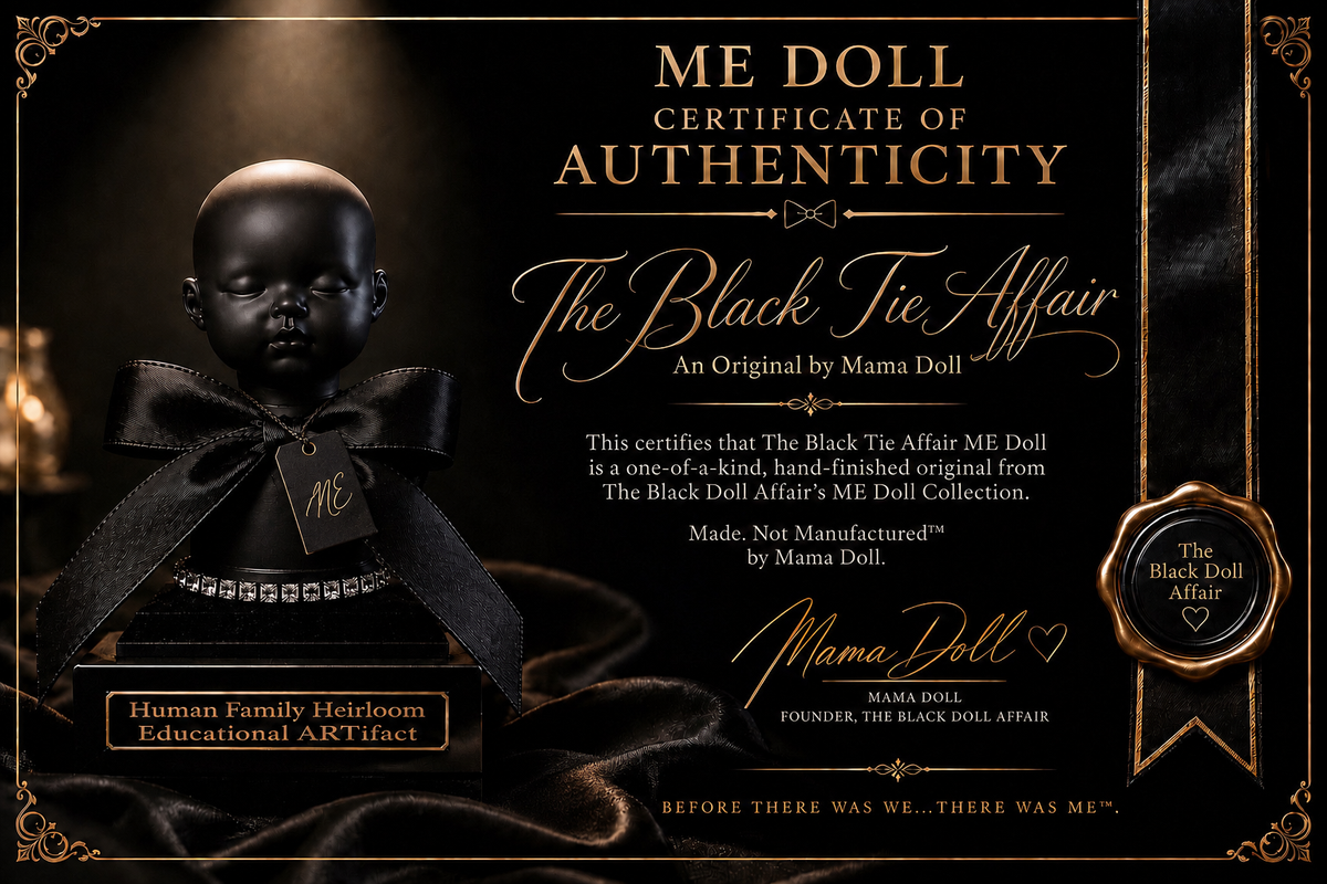 The Black Tie Affair ME Doll™ | Mama ME-Ah!™ Collection | An Original by Mama Doll